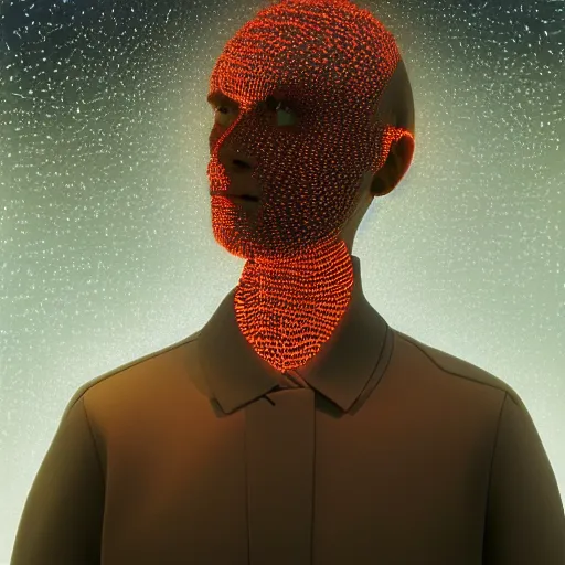 Prompt: utopian Galaxy, raf simons fashion couture, intricately detailed tiny humanoid inside a dream, fire, thunderstorm in the style of Emiliano Ponzi and Chris Ware, futuristic 1990s contemporary art, sci-fi,eye glass, inside view, humanoid pov, intricate artwork by Tooth Wu and wlop and beeple, octane render, trending on artstation, greg rutkowski very coherent symmetrical artwork, depth field, unreal engine, cinematic, hyper realism, high detail, octane cinema 4D render, A24 cinematography, 8k