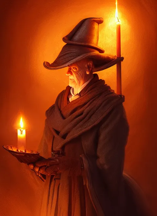 Prompt: portrait of carrot ironfoundersson, discworld, intricate, elegant, candle light, highly detailed, digital painting, artstation, concept art, smooth, sharp focus, illustration, art by wlop, mars ravelo and greg rutkowski