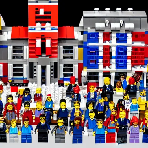 Image similar to concept art for a new 2 0 2 0 united states election lego set