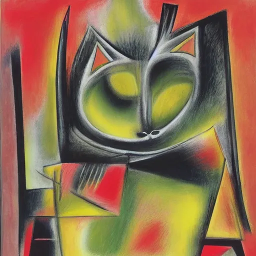 Image similar to cat by roberto matta