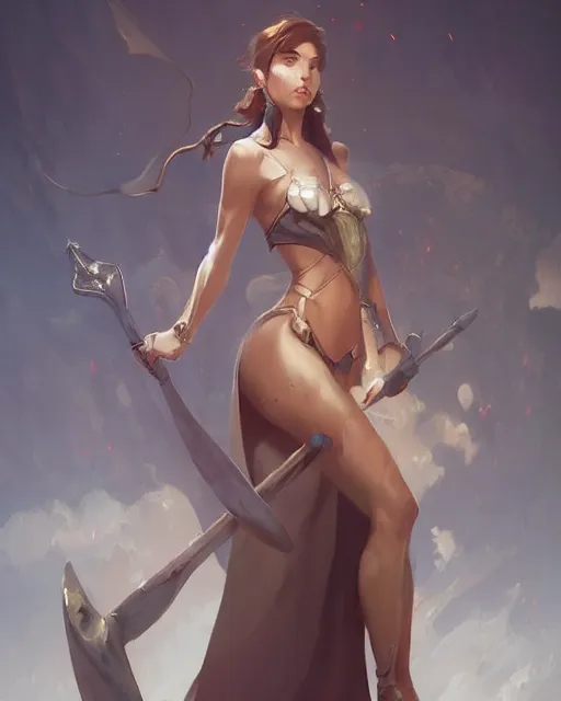 Prompt: a beautiful female cleric by Stanley Artgerm Lau, WLOP, Rossdraws, frank frazetta, Andrei Riabovitchev, Marc Simonetti, tranding on artstation