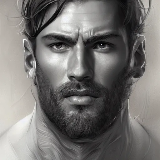 Prompt: a masterpiece portrait of gigachad. very detailed anatomy. intricate, elegant, highly detailed. trending on artstation, digital art, by stanley artgerm lau, wlop, rossdraws, james jean, andrei riabovitchev, marc simonetti, yoshitaka amano