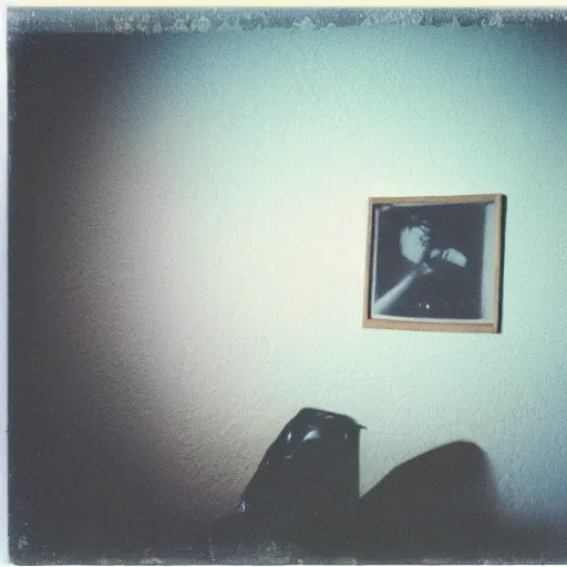 Prompt: flooded room in a house from the 8 0 s, unsettling, liminal space, liminal, old polaroid, expired film,