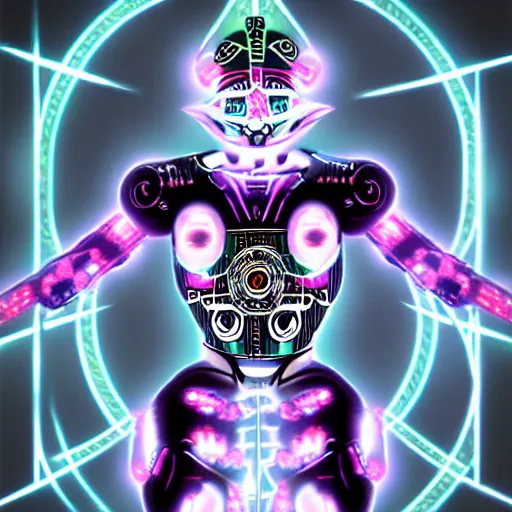 Prompt: cybernetic yamantaka