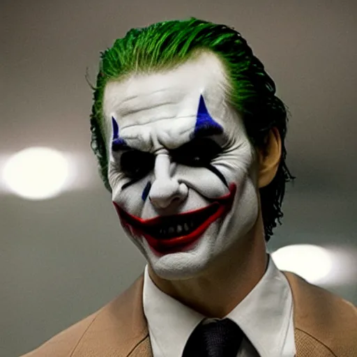 Image similar to tom cruise as the joker, movie still