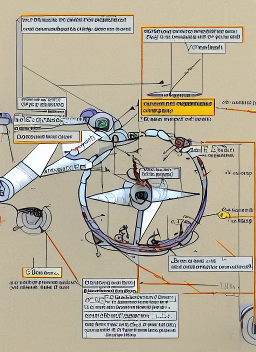 Image similar to working diagrams for a simple operational perpetual motion machine