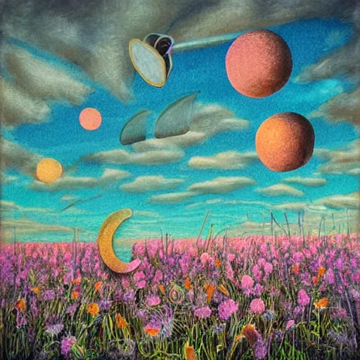 Image similar to surreal summer magnesium, art by Sandra Pelser