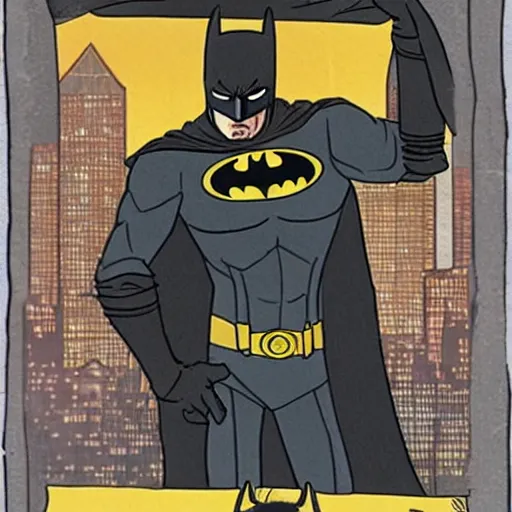 Prompt: batman as a hobo