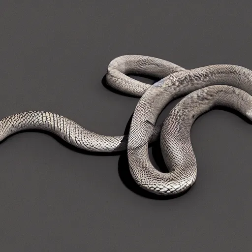 Image similar to a snake, raytraced, octane render, hyer - realistic