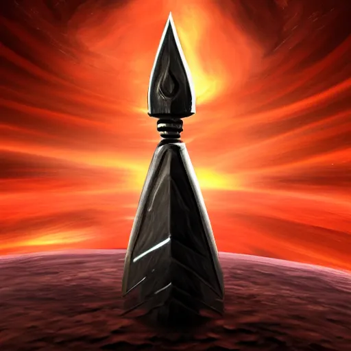 Image similar to concept art of a dagger made out of black holes, black hole dagger, 8 k resolution