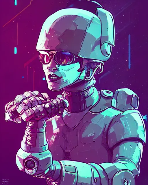 Image similar to a tiny creature with a huge power glove, bust shot, smooth, intricate, elegant, power aura, digital painting, artstation, concept art, sharp focus, illustration, art by josan gonzalez,