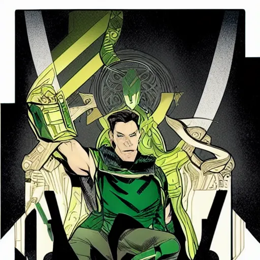 Image similar to @LeeGarbett, Loki: AoA image Bookplate edition loki god of stories lee garbett art commission nycc2019 agent of asgard al ewing