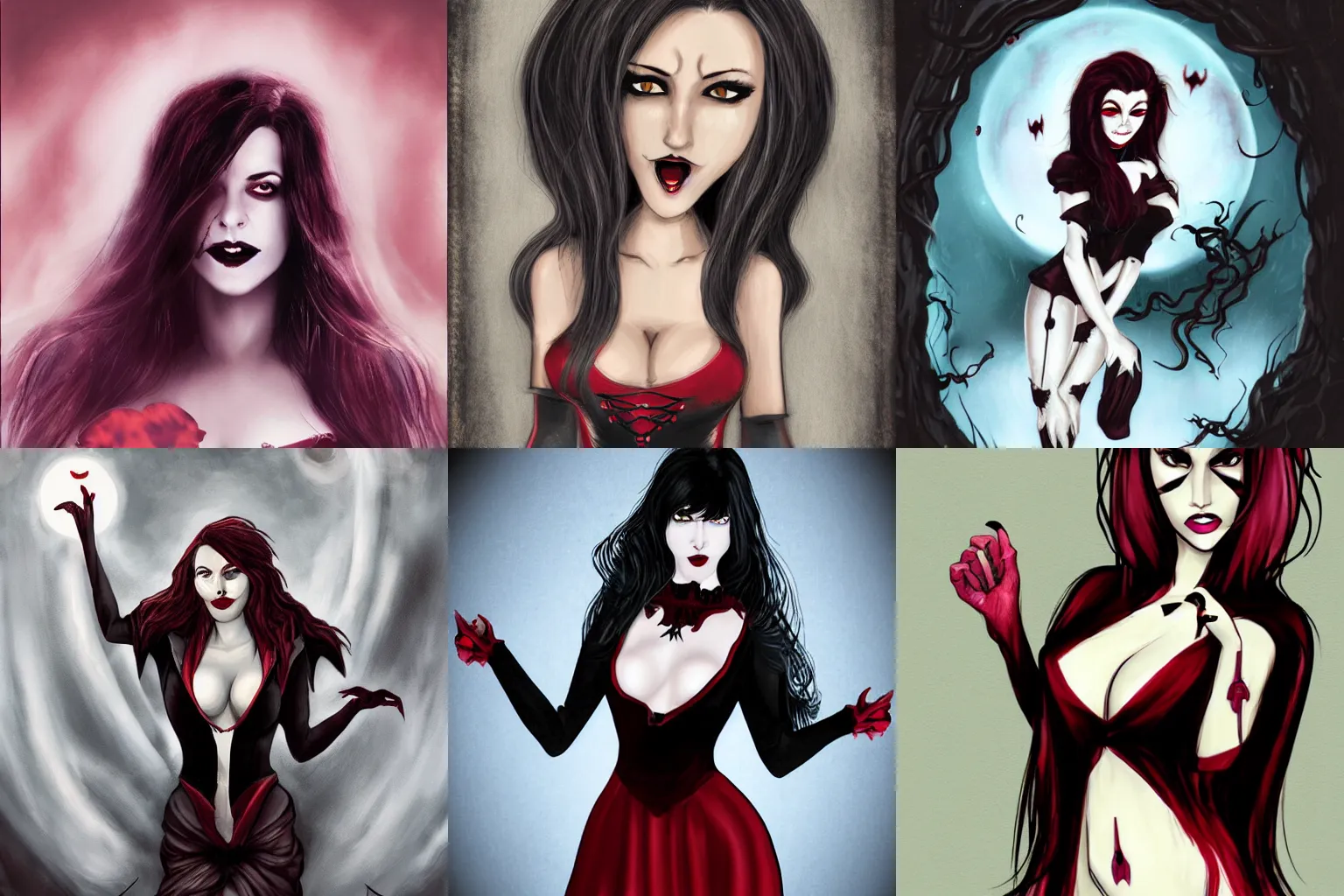 Prompt: Vampire woman