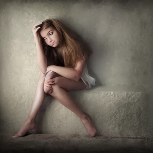 Image similar to photo of young woman by tom chambers