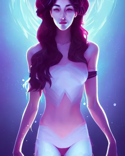 Image similar to a portrait of a beautiful full body Stella Maeve dark magic, art by lois van baarle and loish and ross tran and rossdraws and sam yang and samdoesarts and artgerm, digital art, highly detailed, intricate, sharp focus, Trending on Artstation HQ, deviantart, unreal engine 5, 4K UHD image