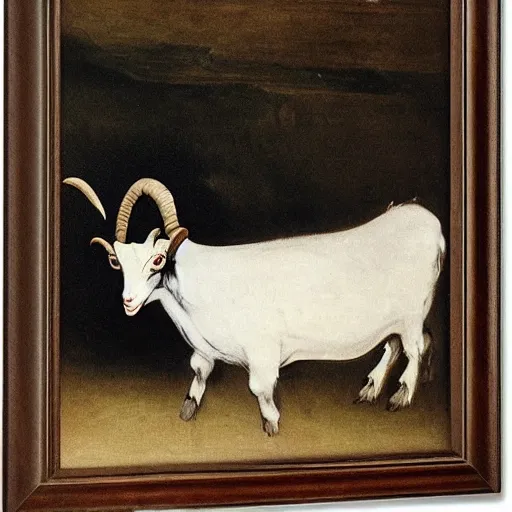 Prompt: goat by goya