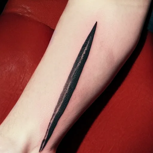 Prompt: minimal dagger tattoo