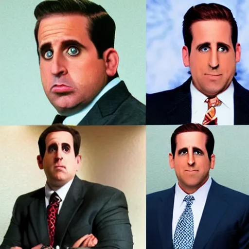 Prompt: Chubby Michael Scott