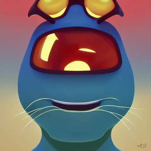 Image similar to face icon stylized minimalist the ren & stimpy show, loftis, cory behance hd by jesper ejsing, by rhads, makoto shinkai and lois van baarle, ilya kuvshinov, rossdraws global illumination