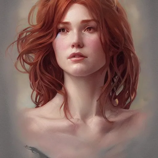 Image similar to A full portrait of Mary Jane Watson, intricate, elegant, highly detailed, digital painting, artstation, concept art, smooth, sharp focus, illustration, art by Krenz Cushart and Artem and bouguerea Demura and alphonse mucha