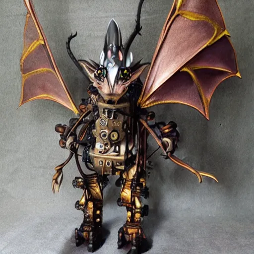 Prompt: steampunk dragon that transforms into a castle