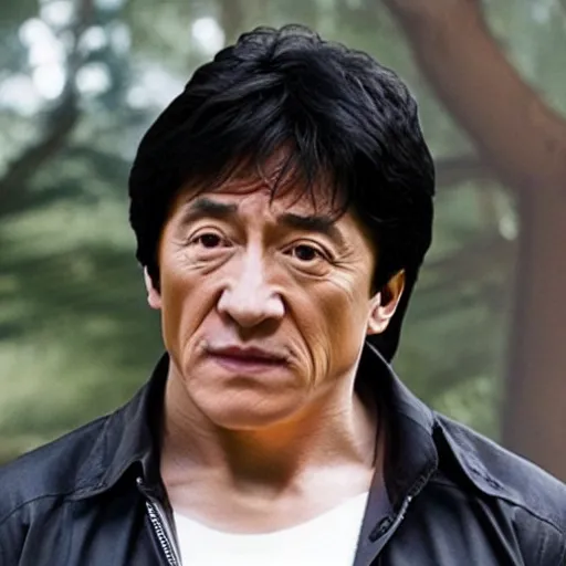 Image similar to jackie chan as dean winchester in supernatural