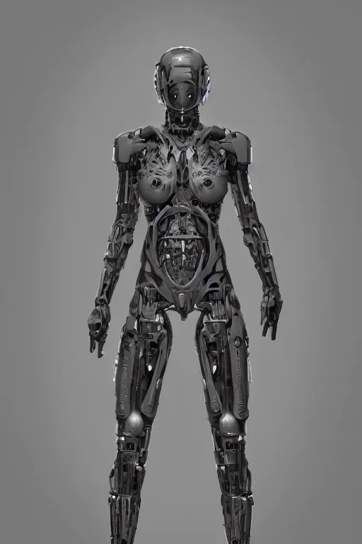 Image similar to symmetry!! full body female human anatomy concept, greeble panels, gun metal grey, cyborg limbs, tentacles, digital art, in the style of ben lol, brian sum, ramil sunga, herbert lowis, furio tedesschi, christopher cao, artstation, pinterest, deviantart, photoshop, octane render, unreal engine