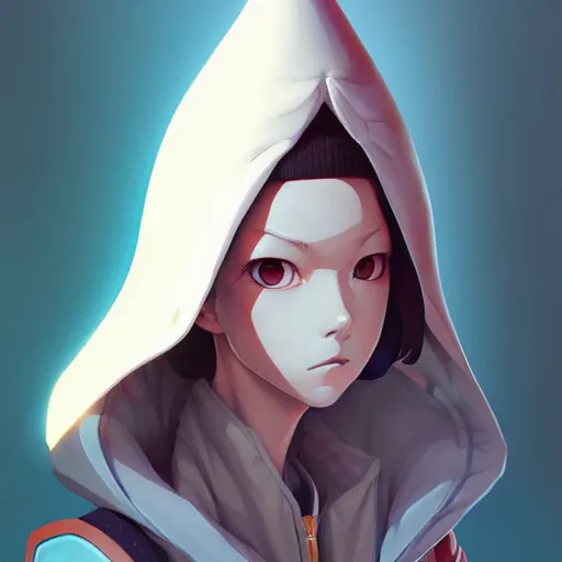 Image similar to conehead, portrait shinkai makoto studio ghibli studio key hideaki anno sakimichan stanley artgerm lau rossdraws james jean marc simonetti elegant highly detailed digital painting artstation pixiv