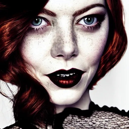 Image similar to Full-body portrait of Emma Stone as catwoman, trending on VSCO, by Nick Knight, by Bella Kotak