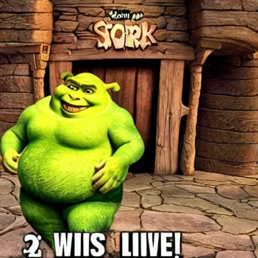 Image similar to shrek is love, shrek is life