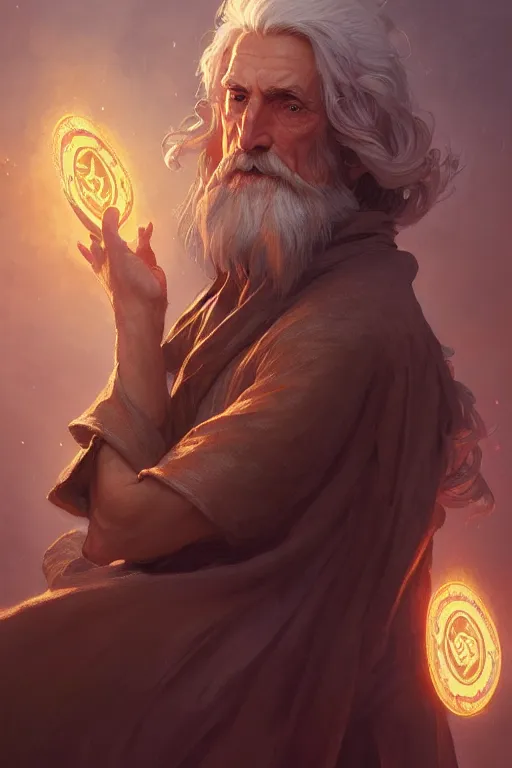 Image similar to photography of old wizard, deep focus, d & d, fantasy, intricate, elegant, highly detailed, digital painting, artstation, concept art, matte, sharp focus, illustration, hearthstone, art by artgerm and greg rutkowski and alphonse mucha