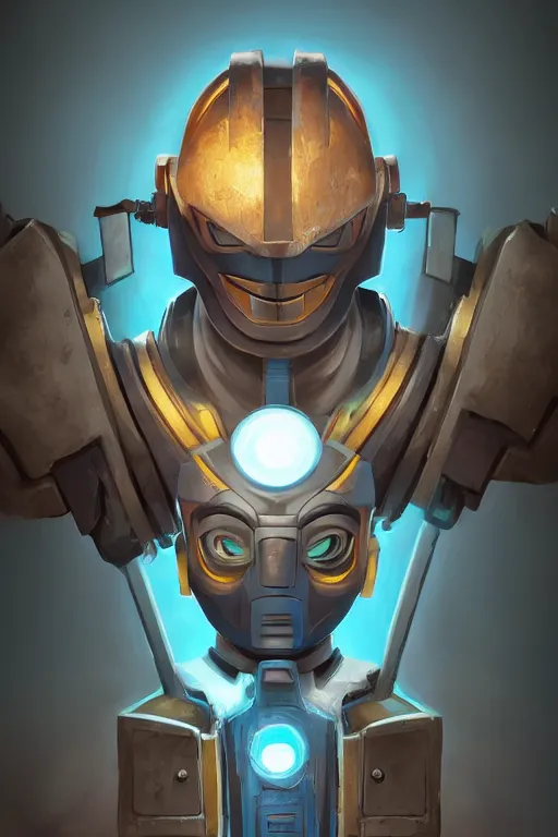 Image similar to epic mask helmet robot ninja portrait stylized as fornite style game design fanart by concept artist gervasio canda, behance hd by jesper ejsing, by rhads, makoto shinkai and lois van baarle, ilya kuvshinov, rossdraws global illumination radiating a glowing aura global illumination ray tracing hdr render in unreal engine 5