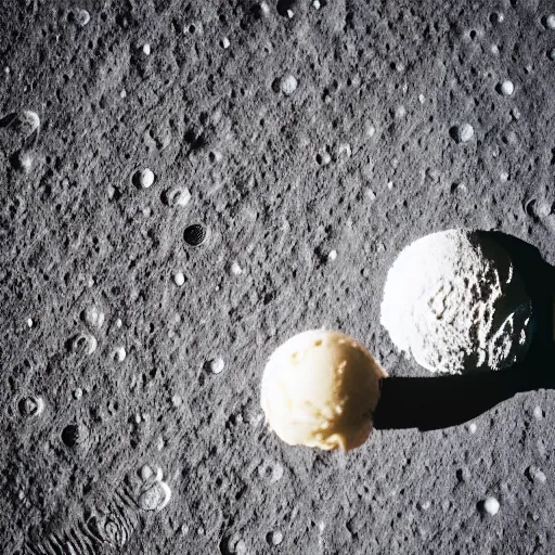 Image similar to an elderly man eating an ice cream on the surface of the moon, 🌕, 🍦, canon eos r 3, f / 1. 4, iso 2 0 0, 1 / 1 6 0 s, 8 k, raw, unedited, symmetrical balance, wide angle