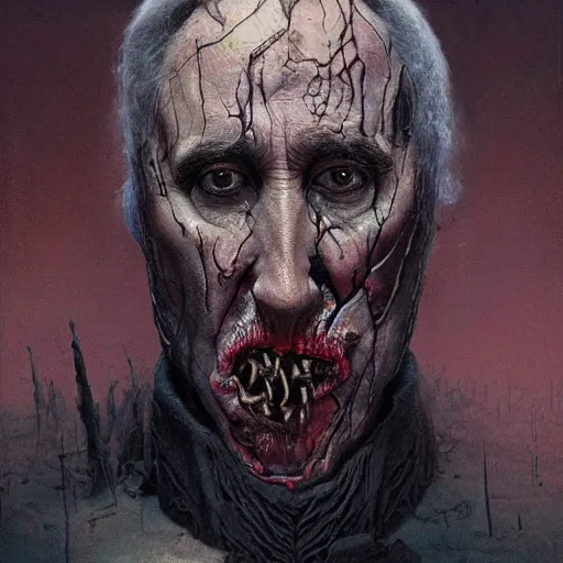 Prompt: Rotten worm with face of Nicolas Cage, dark fantasy, intricate, highly detailed, smooth, artstation, painted by Wayne Barlowe, Greg Rutkowski, zdislav beksinski, Francis Bacon