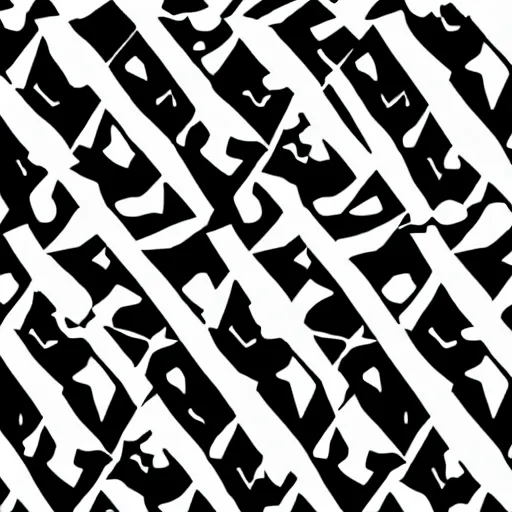 Prompt: Simple Black and white SVG pattern