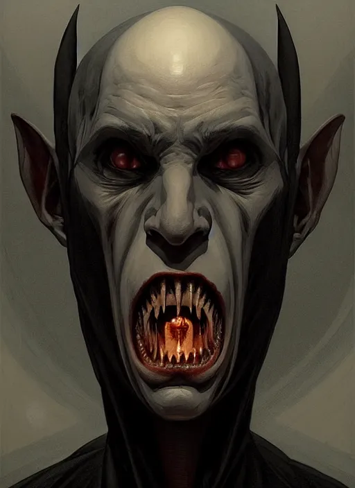 Prompt: symmetry!! portrait of nosferatu, horror, moody lights!! intricate, scary, highly detailed, digital painting, artstation, concept art, smooth, sharp focus, illustration, art by artgerm and greg rutkowski and alphonse mucha