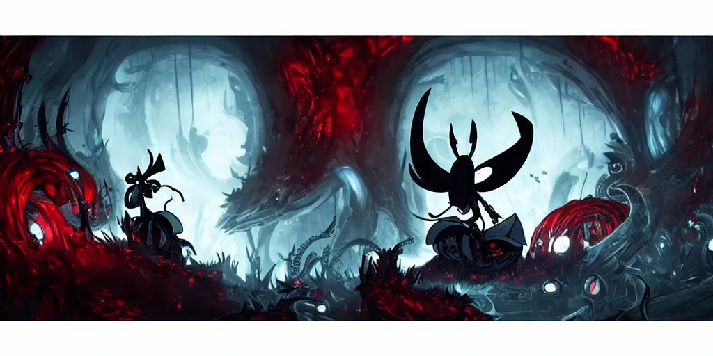 cover art for hollow knight. Corrupted. High detail., Stable Diffusion