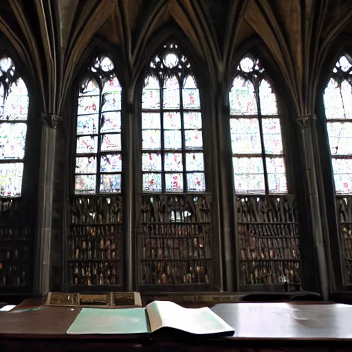 Image similar to Photo of a computer in Hogwarts Great Hall