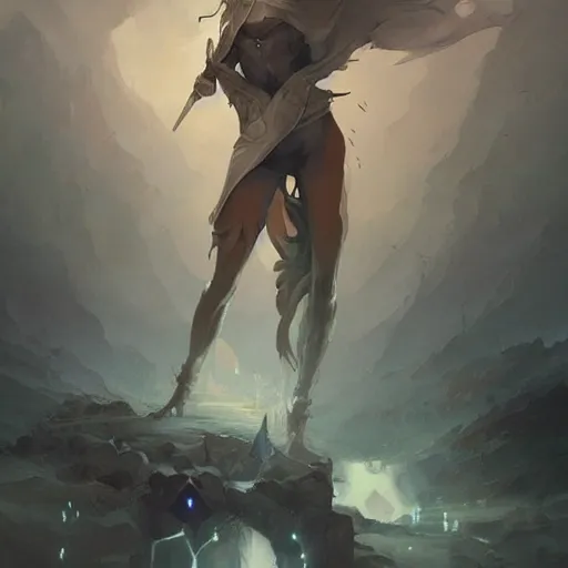 Prompt: dark fantasy full body portrait, by peter mohrbacher, james jean, wlop, greg rutkowski, detailed - face!!!, rule of thirds, dynamic pose, action pose, beautiful landscape