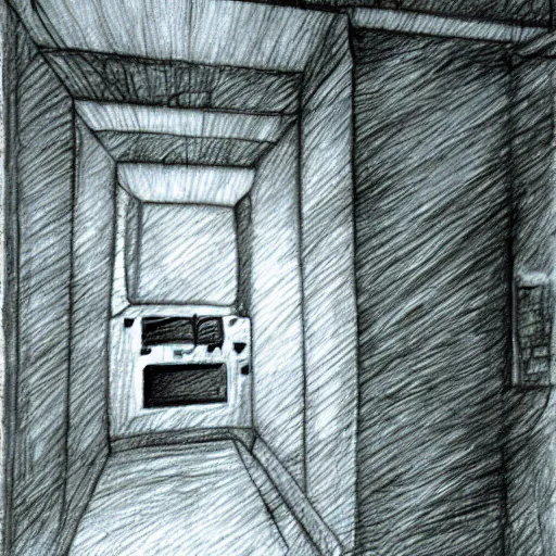 Image similar to pencil drawing of manhunt ps 2 game