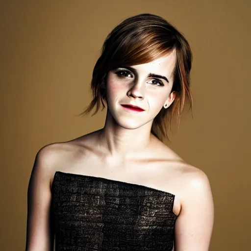 Image similar to emma watson posing for a portrait.