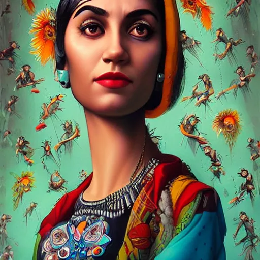 Image similar to Stockholm city portrait, indian , Pixar style, by Tristan Eaton Stanley Artgerm and Tom Bagshaw.