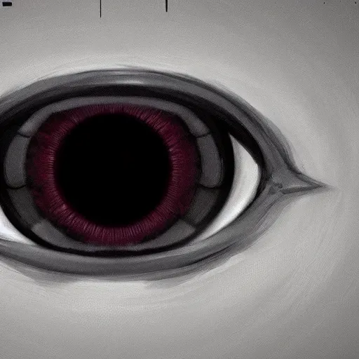 Prompt: a close up image of an eye of the watcher, eerie, dark color scheme, horror, artstation, cgsociety