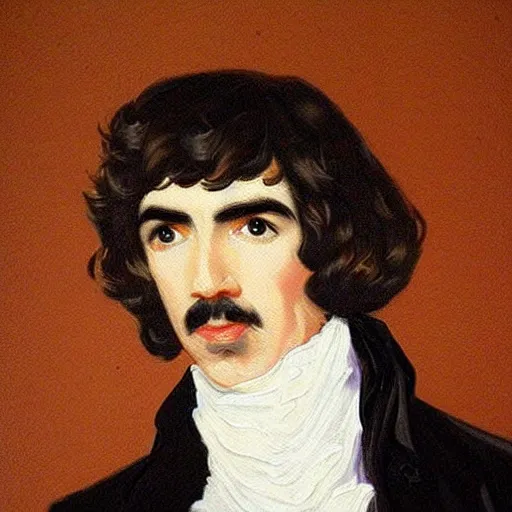 Prompt: regency era painting of george harrison