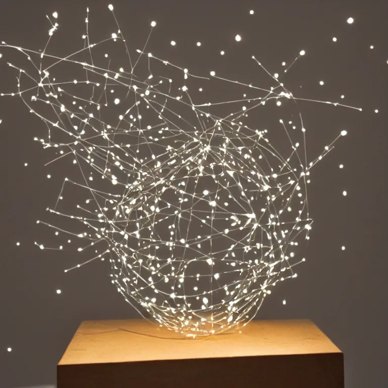 Image similar to a sculpture of a light particle