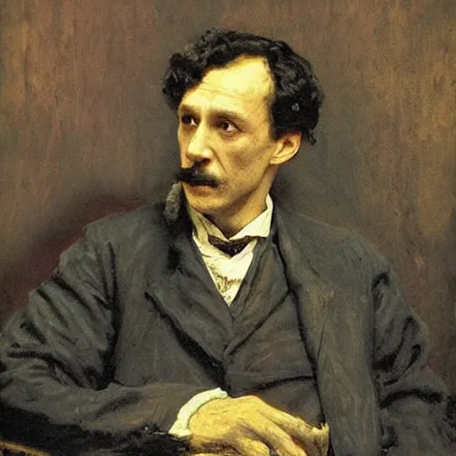 Prompt: Sherlock Holmes by Ilya Repin