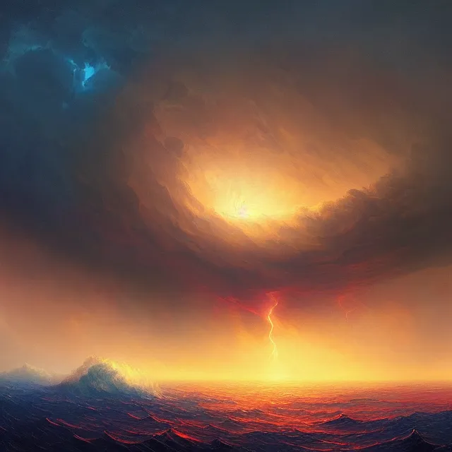 Image similar to the eye of the storm, colorful, sharp and focus, ultra detailed, beautifully lit, astrophotography, in the art style of dan mumford, ivan aivazovsky and marc simonetti