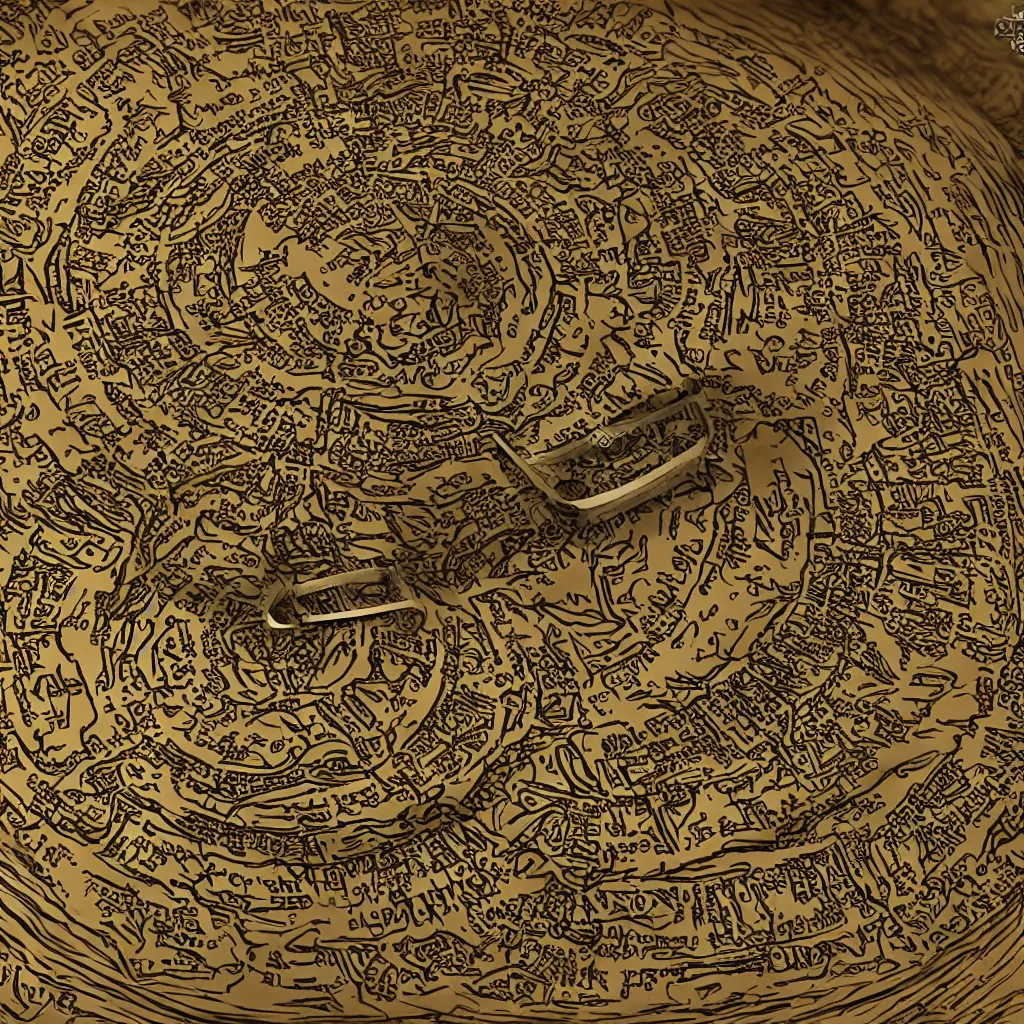 Image similar to the ring from lord if the rings with an imprinted ruler, cm scale imprinted on the inside of the ring, one ring to rule them all, highly detailed, 8 k, trending on artstation, mystic, rpg artwork