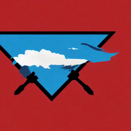 Image similar to The flag of the city of Thunder Bay, vector art, svg