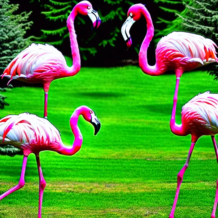 Image similar to flamingo lawn monsters at vanvcouver,british columbia,canada